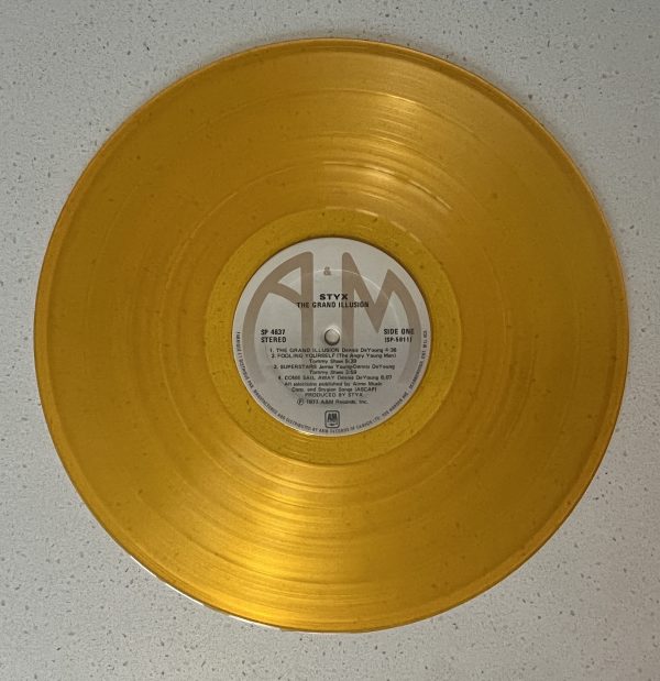 Styx Equinox Gold Colour Vinyl Record Album LP Yellow Color SP 4559 - Image 2