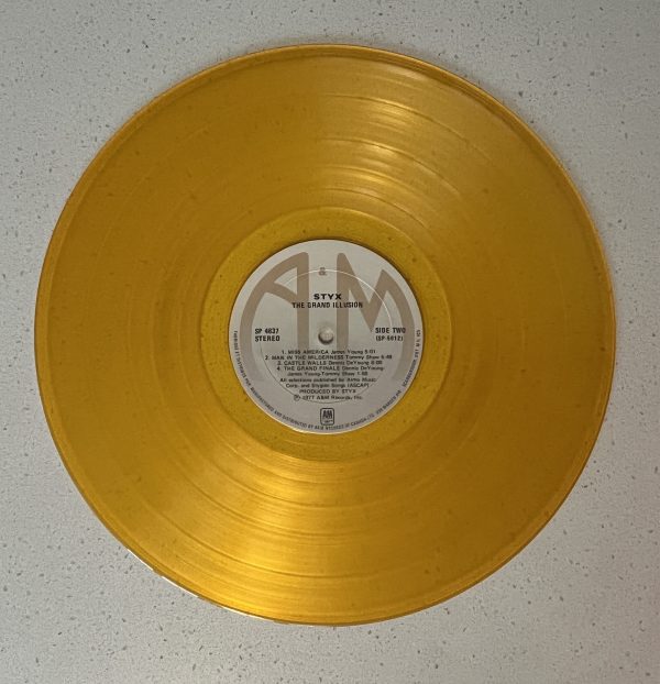 Styx Equinox Gold Colour Vinyl Record Album LP Yellow Color SP 4559 - Image 3