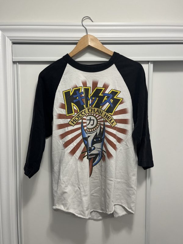 Vintage Kiss Hotter Than Hell T Shirt Size L