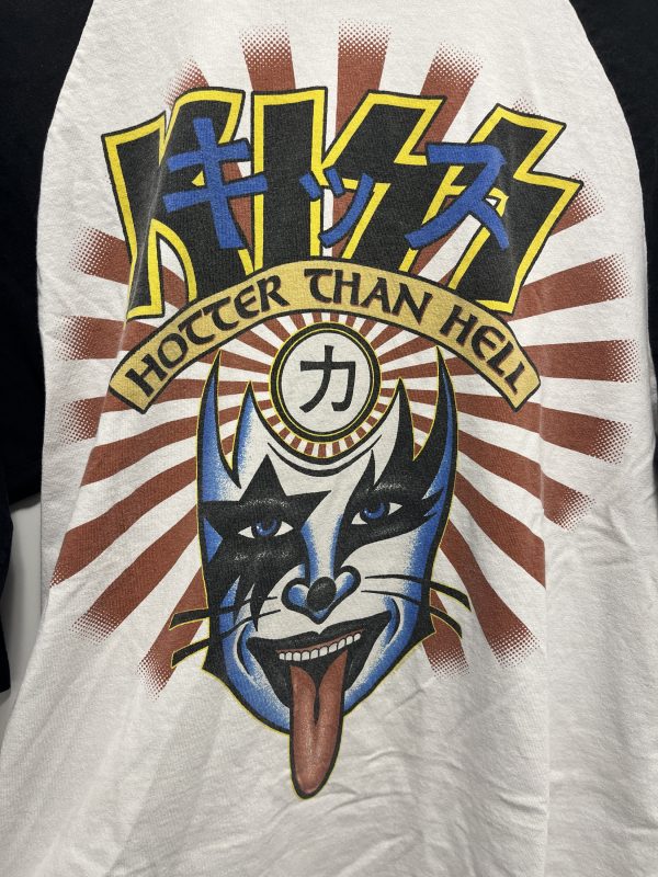 Vintage Kiss Hotter Than Hell T Shirt Size L - Image 2