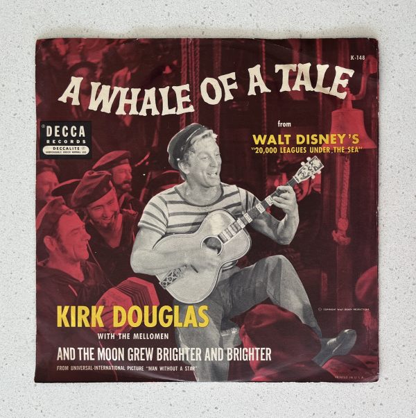 Kirk Douglas A Whale Of A Tale And The Moon Grew Brighter Disney 78 RPM NEAR MINT!!! 88185 - Image 4