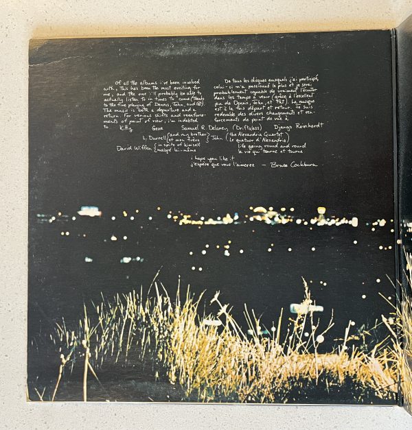 Bruce Cockburn Night Vision Record Album LP GOLD COLOUR VINYL!!! - Image 2