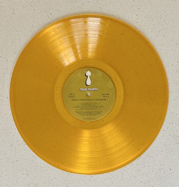 Bruce Cockburn Night Vision Record Album LP GOLD COLOUR VINYL!!! - Image 4