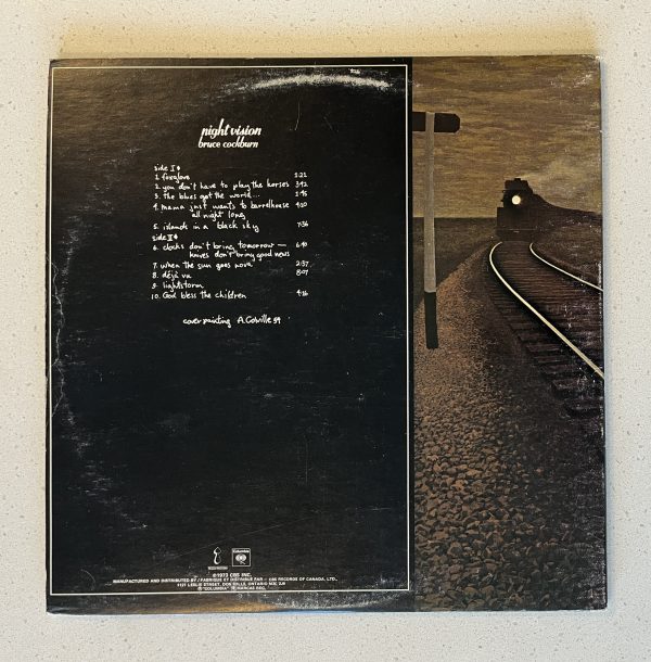 Bruce Cockburn Night Vision Record Album LP GOLD COLOUR VINYL!!! - Image 8