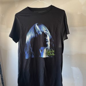 Billie Eilish Blue Neon Shadow Relaxed Boyfriend T Shirt Size XS BRAND NEW!!!