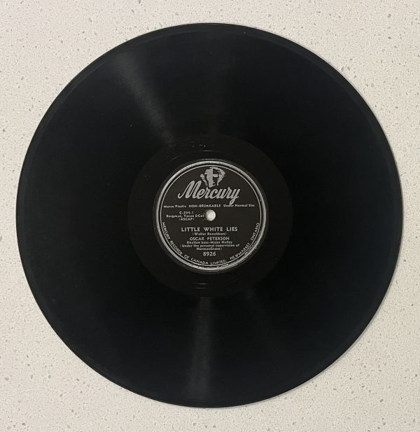 Oscar Peterson Little White Lies / Lover Vinyl 78RPM NEAR MINT!!! 8926 CANADIAN