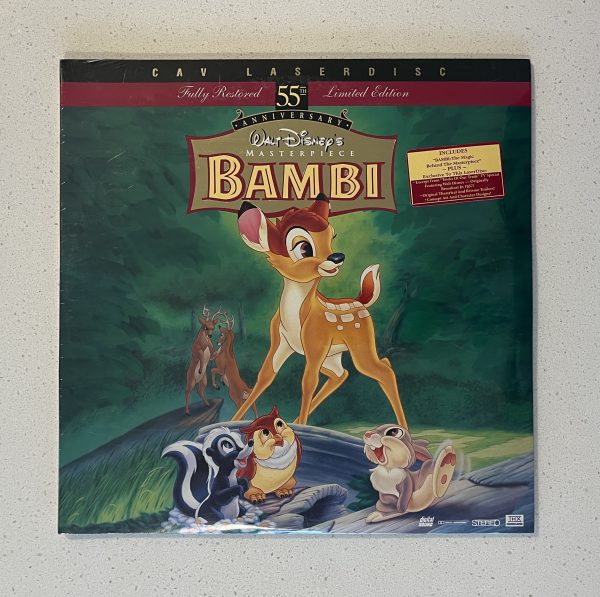Disney Bambi 55th Anniversary Masterpiece Laser Disc BRAND NEW SEALED!!!