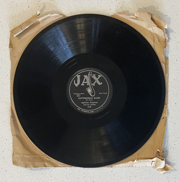 Lightnin' Hopkins Automobile Blues / Organ Blues Vinyl 78RPM VG+