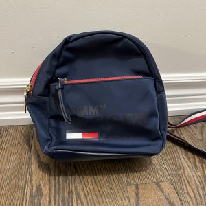 Tommy Hilfiger Denim Mini Backpack Bag Blue Red Color