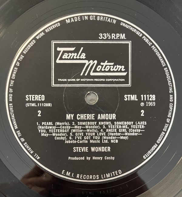 Stevie Wonder My Cherie Amour Vinyl Record Album LP UK PRESS!!! STML 11128 - Image 4
