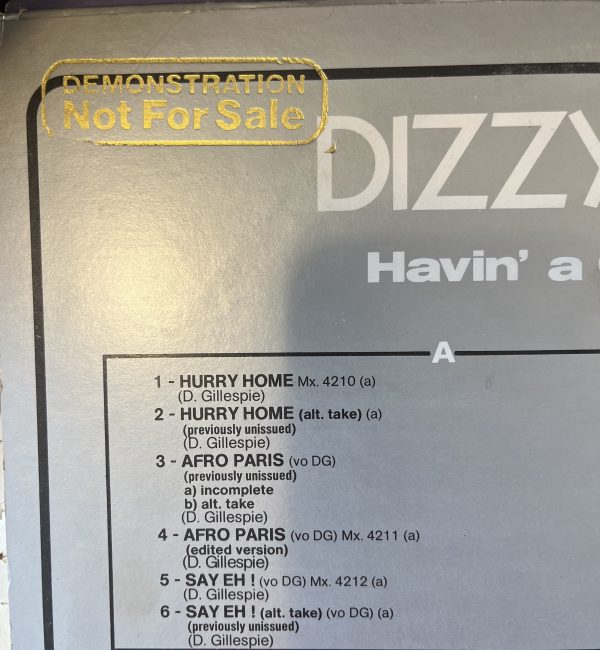 Dizzy Gillespie Havin A Good Time In Paris Vinyl Record Album LP PROMO!!! IC-7010 - Image 2