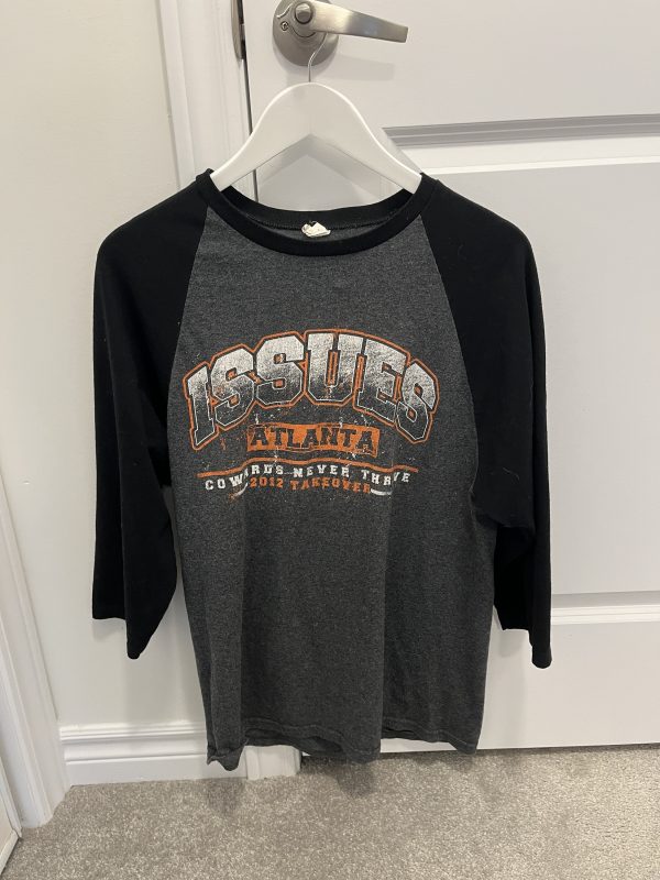 Issues Atlanta Metalcore Rise Records Electronic 3/4 Sleeve Band T Shirt Size M