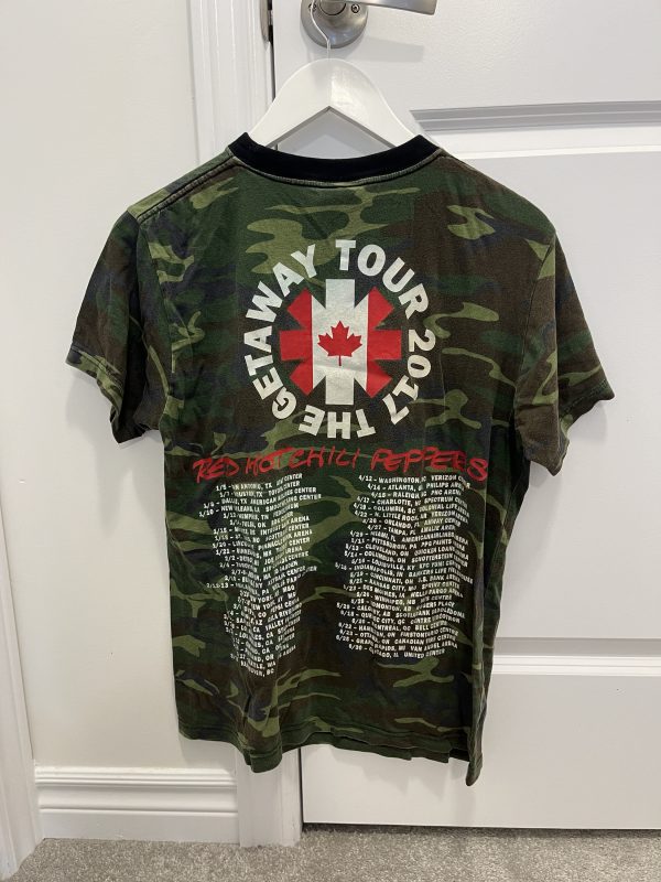 Red Hot Chili Peppers Camo Colour Tour T Shirt Size M - Image 3