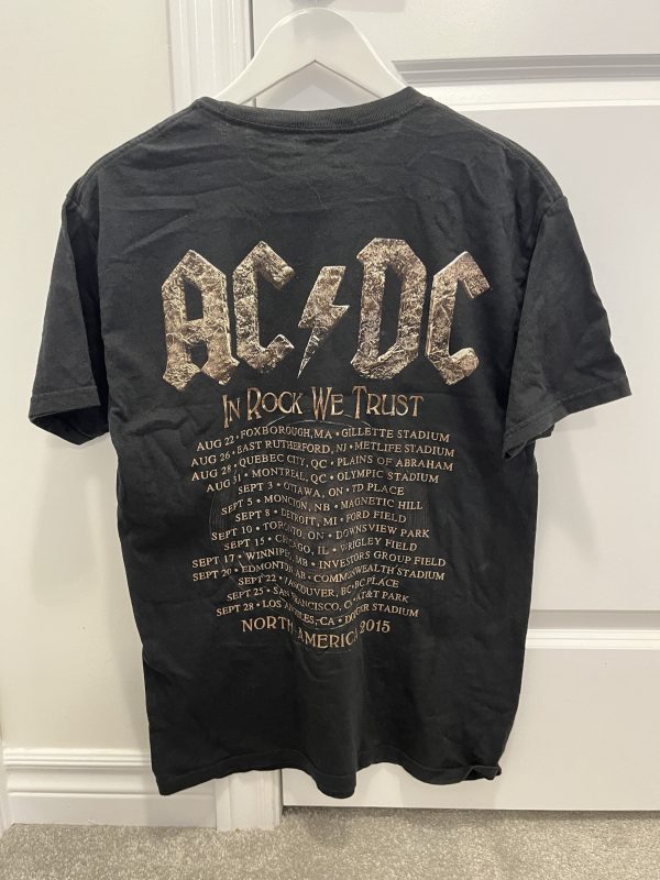 ACDC Rock Or Bust Tour T Shirt Size M In Rock We Trust - Image 3