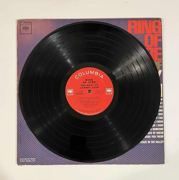 Johnny Cash Ring Of Fire Vinyl Record Album LP - Image 2