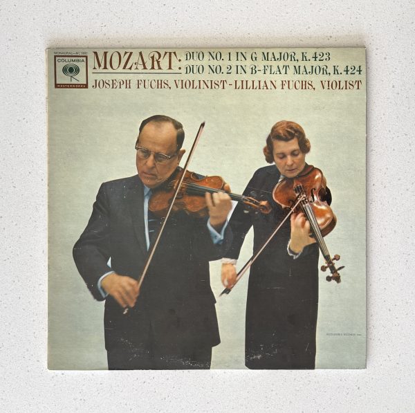 Joseph & Lillian Fuchs Mozart Violin Concertos Nos 1 & 2 Vinyl Record Album LP ML 5692
