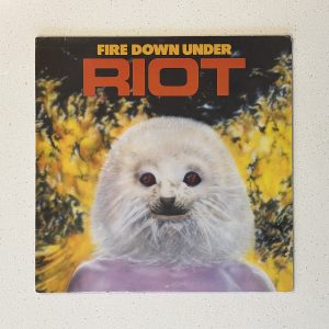Riot Fire Down Under Vinyl Record Album LP Canada Press Metal Rock Band X5E-546