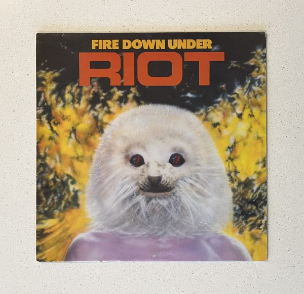 Riot Fire Down Under Vinyl Record Album LP Canada Press Metal Rock Band X5E-546