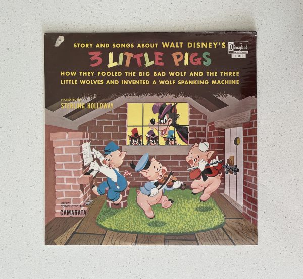 Stories And Songs about Walt Disney's 3 Little Pigs Narrated by Sterling Holloway Vinyl Record Album LP BRAND NEW SEALED!!! 1310