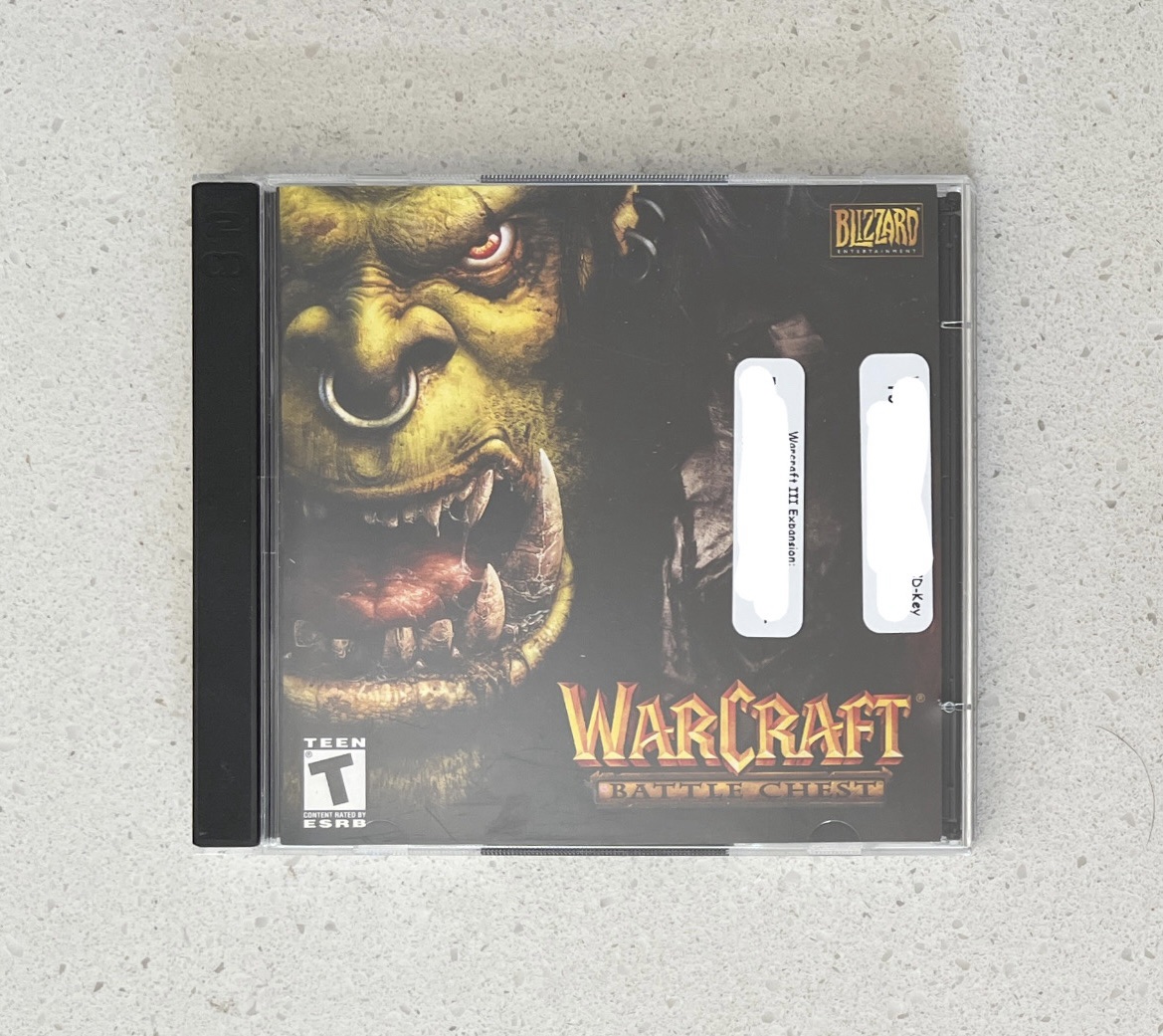 Warcraft 3 Battle Chest Blizzard Frozen Throne Reign Of Chaos PC GAME