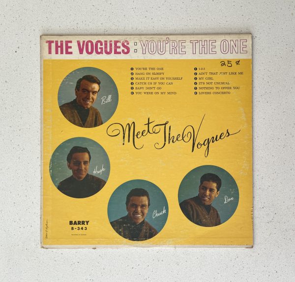 Meet The Vogues You're The One on Barry Vinyl Record Album LP B-343(C)