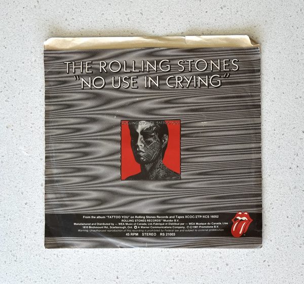 The Rolling Stones Start Me Up / No Use In Crying Vinyl 45 RPM NO SCRATCHES!!! RS 21003 - Image 2