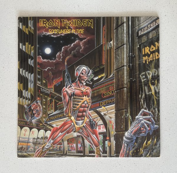 Iron Maiden Somewhere In Time France Press DMM Vinyl Record LP 24 0597 1
