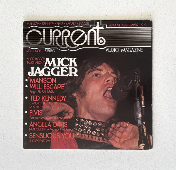 1972 Current Audio Magazine Aug Mick Jagger Elvis Presley Manson Vinyl LP CM-VOL.1 NO.1