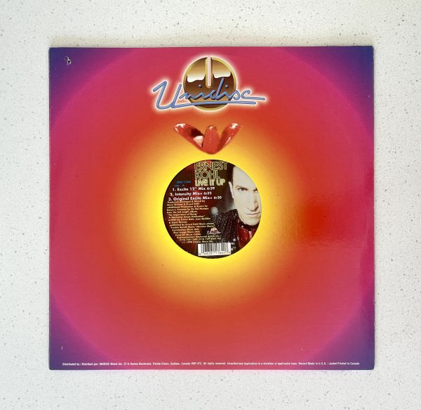 Ernest Kohl Live It Up 12" Vinyl Single Extended Mix Disco SPEC-1764