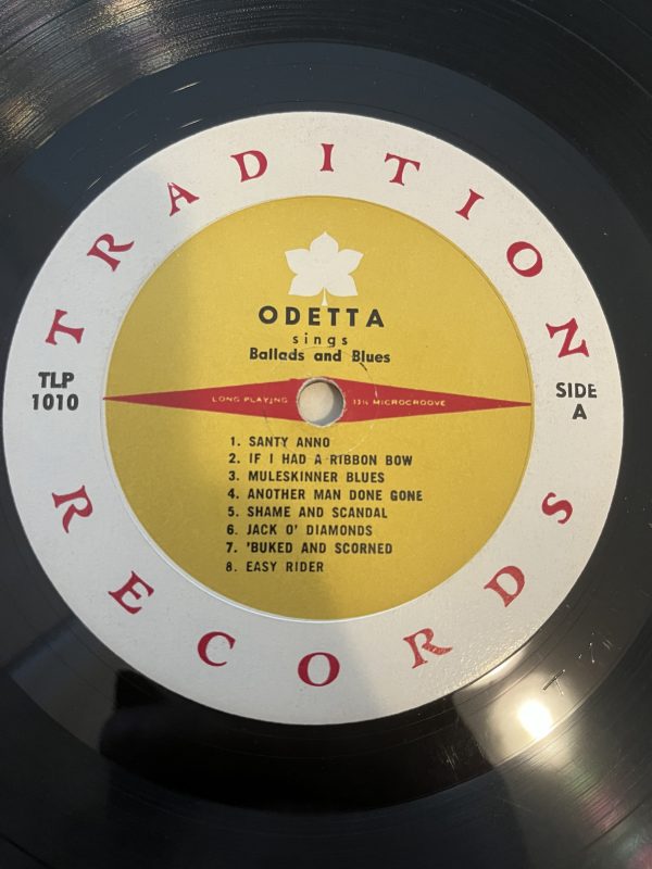 Odetta Sings Ballads And Blues Country Folk Vinyl Record Album LP TLP 1010 - Image 2