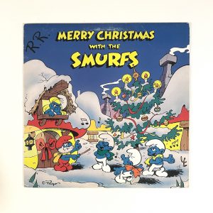 Merry Christmas With The Smurfs Xmas Holiday Children Kids Vinyl Record Album LP PTV-1032