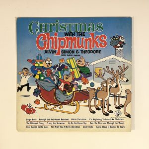Christmas With The Chipmunks Alvin Simon Xmas Vinyl Record Album LP SPC 1034