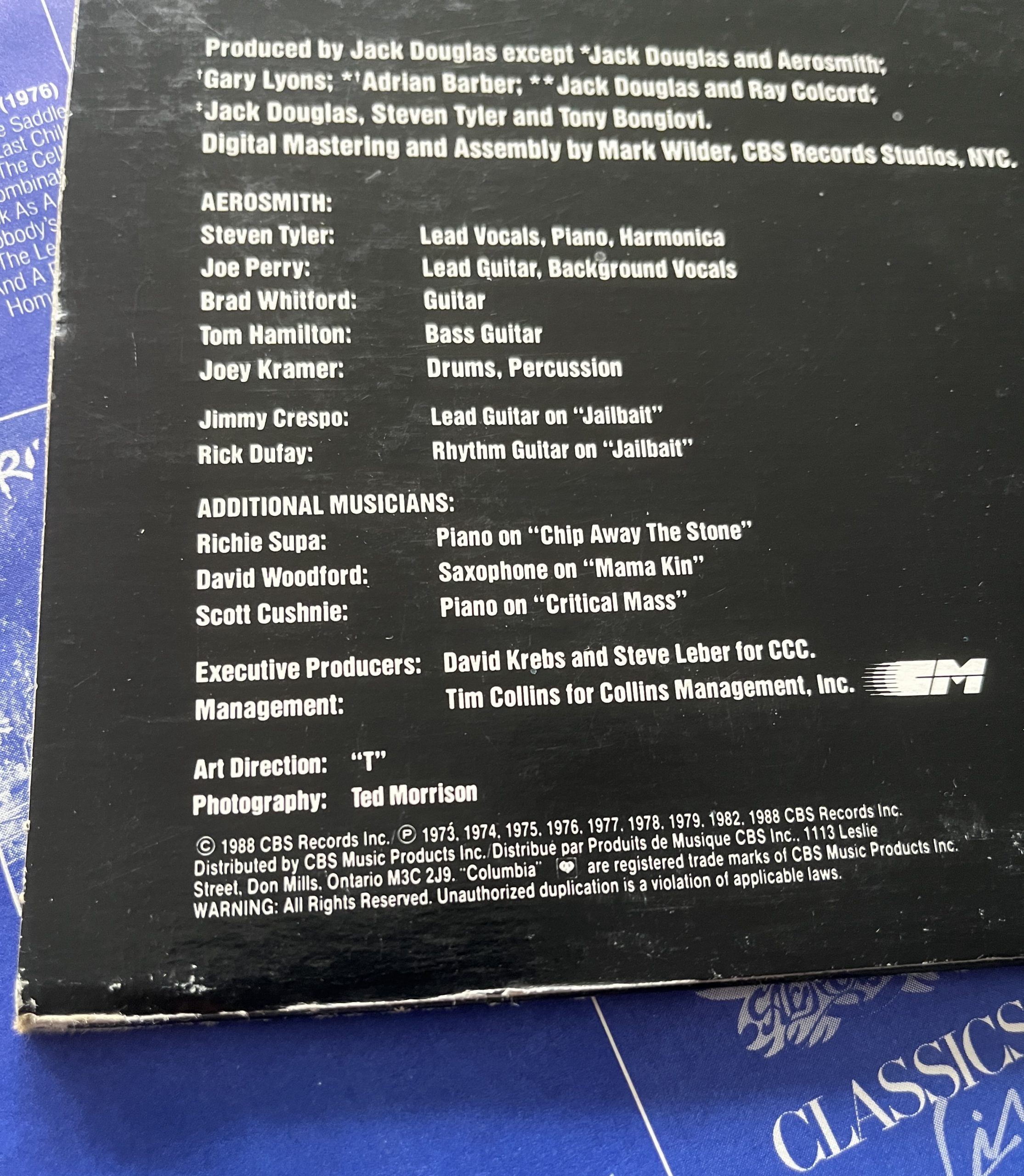 Aerosmith Gems Vinyl Record Album LP OIS ERROR PRESSING!!! FC 44487 - Image 4