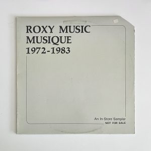 Roxy Music - Musique 1972-1983 OOP Rare Promo Vinyl Album LP SAM 16