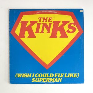 The Kinks Wish I Could Fly Like Superman / Low Budget Blue Colour Vinyl 12" Maxi Single NO SCRATCHES!!! 75604