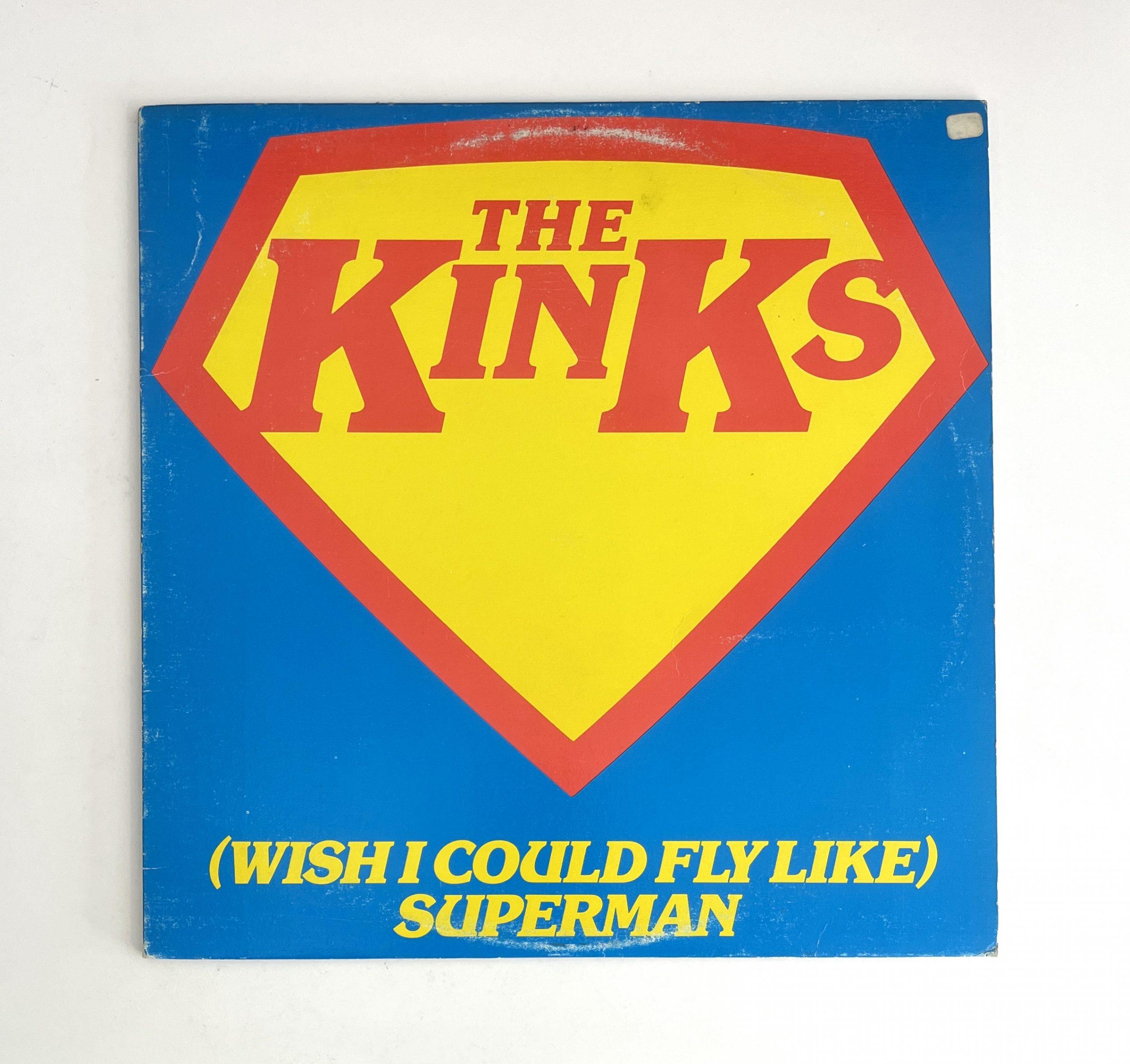 The Kinks Wish I Could Fly Like Superman / Low Budget Blue Colour Vinyl 12" Maxi Single NO SCRATCHES!!! 75604