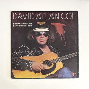 David Allan Coe Human Emotions Happy Su-I-Side Vinyl Album LP KC 35535