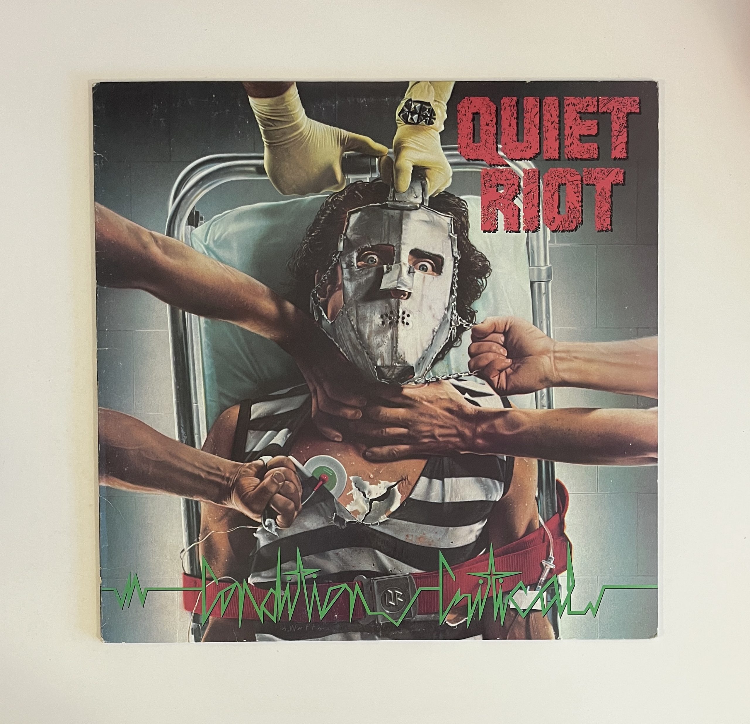 Quiet Riot Condition Critical Heavy Metal Vinyl Album LP OIS QZ 39516
