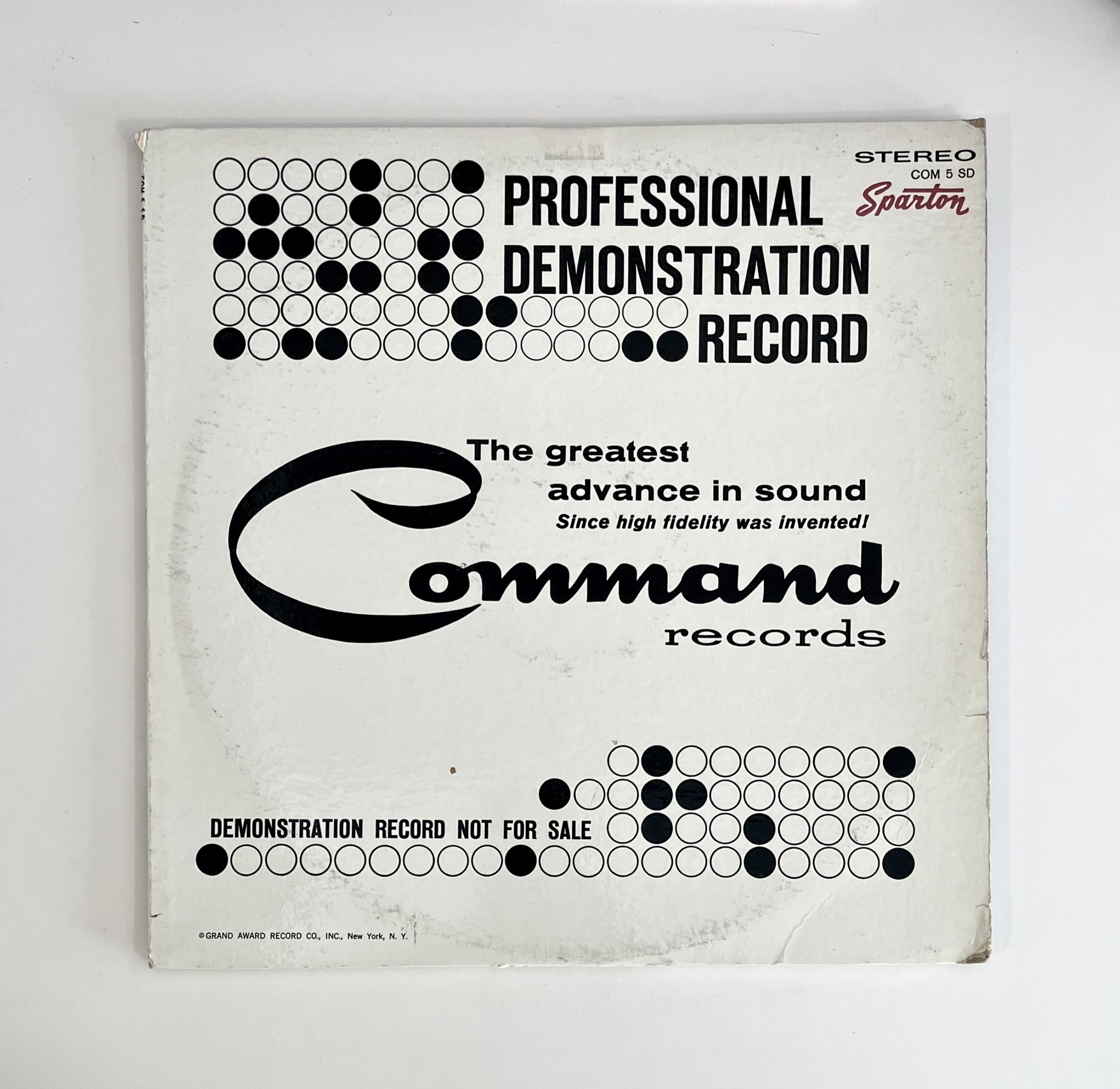Enoch Light Command Records Demo Sampler Vinyl Album Los Admiradores LP (COM-5-SD)