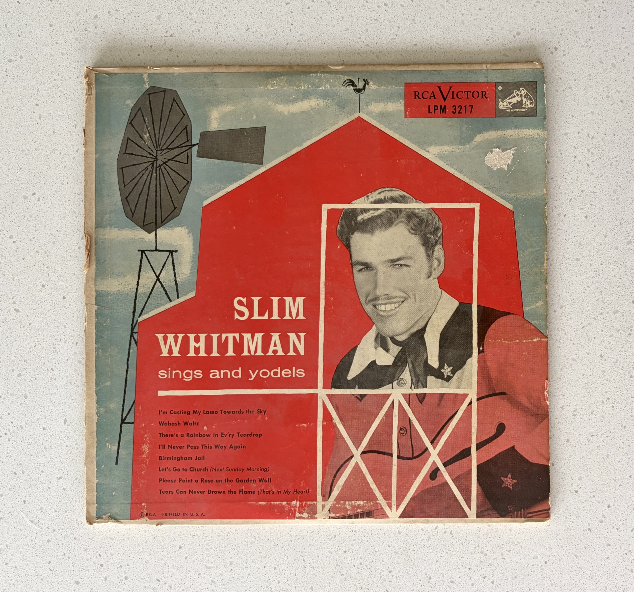 Slim Whitman Sings And Yodels Vinyl 10" VG/G+ (LPM 3217)