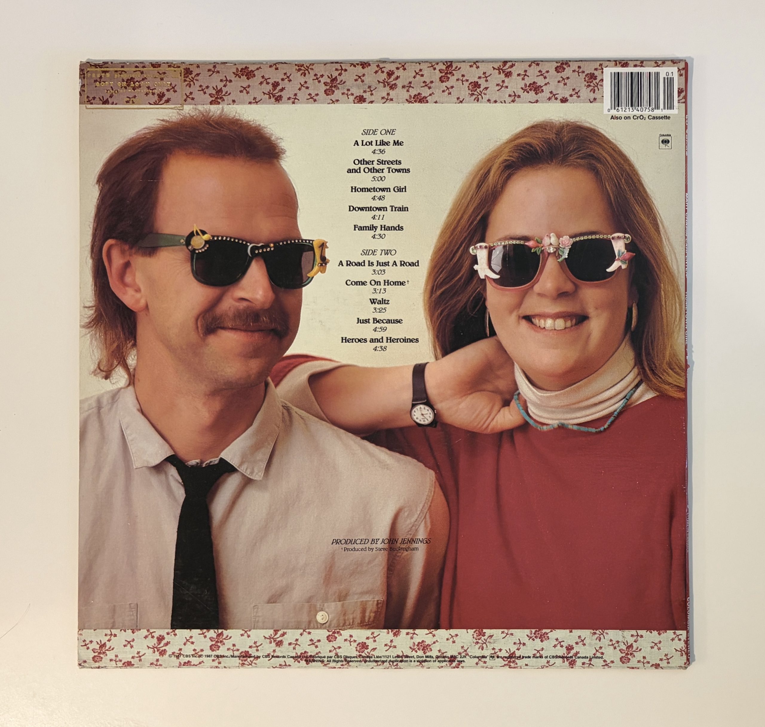 Mary Chapin Carpenter Hometown Girl Vinyl Album LP PROMO STAMP!!! VG+/NM (FC 40758) - Image 2