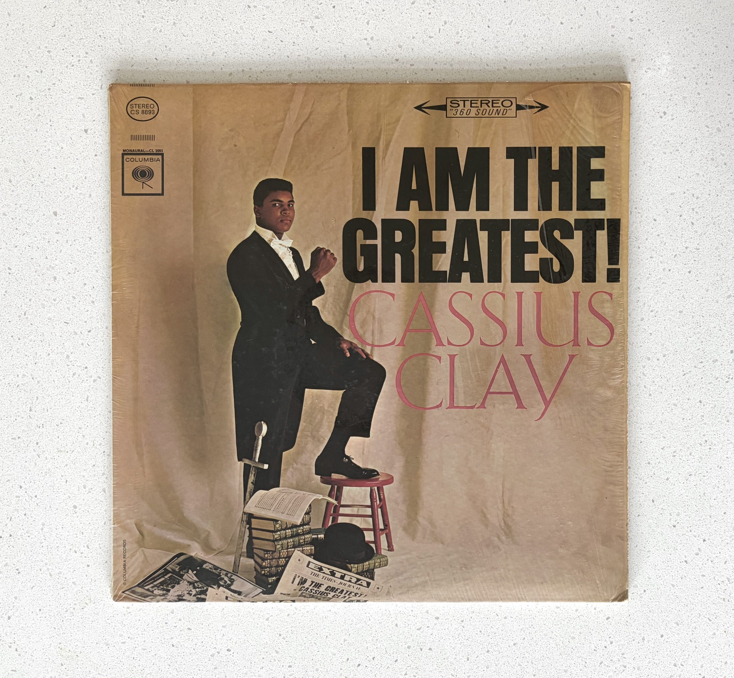Cassius Clay I Am The Greatest Muhammad Ali Boxing Stereo Vinyl Album LP VG+/VG+ (CS 8893)
