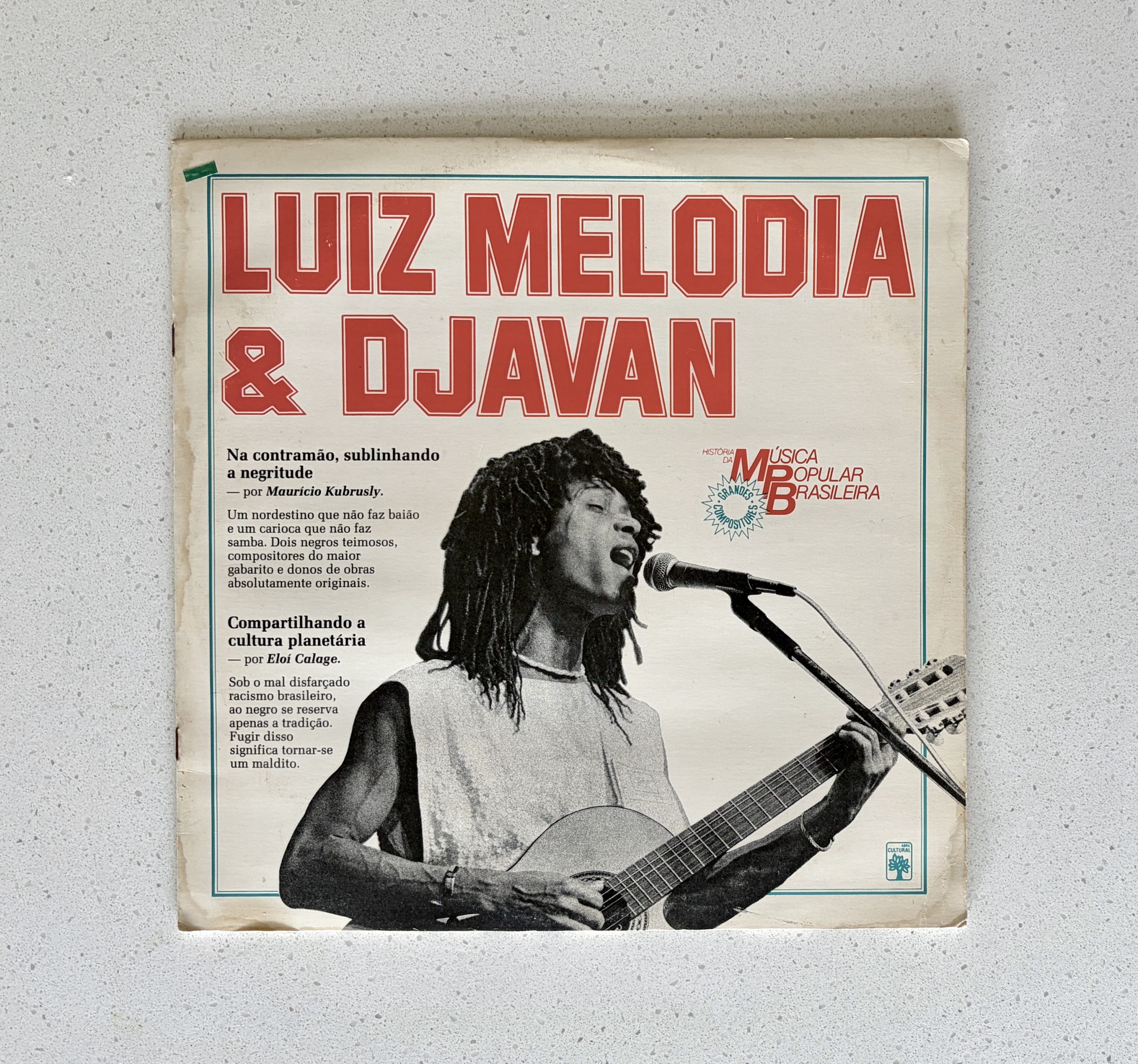 Luiz Melodia & Djavan Historia Da Musica Popular Brasileira Vinyl Album LP