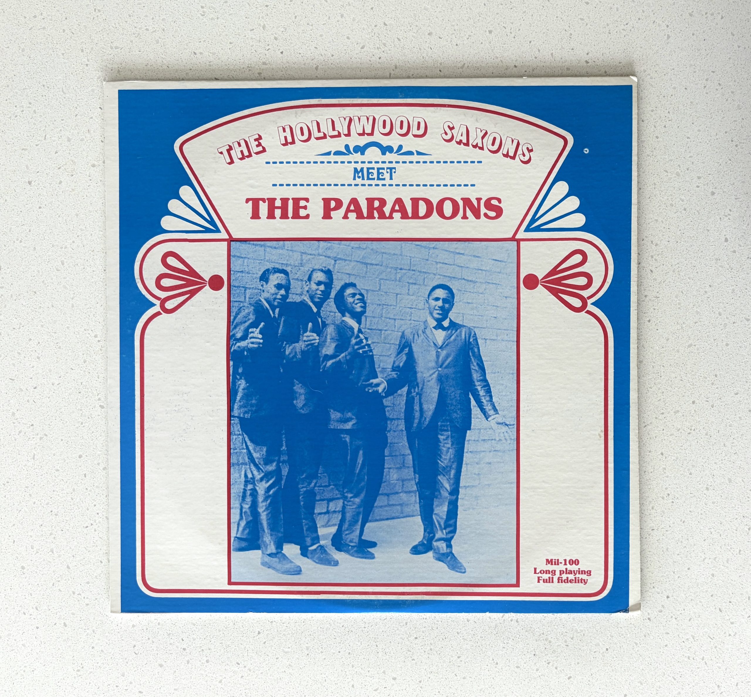 The Hollywood Saxons Meet The Paradons Doo Wop Vinyl Album LP NM/VG+ (Mil-100)